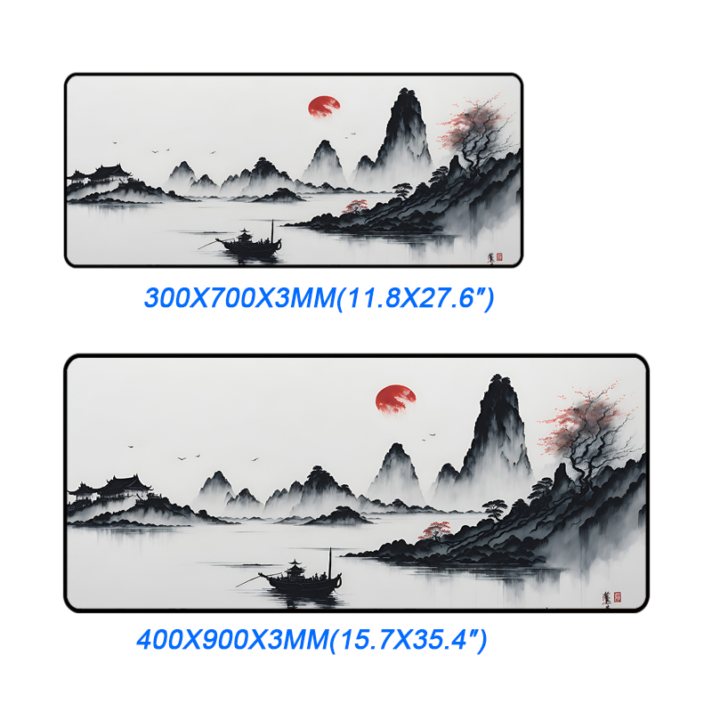 Printed Rubber Mousepad Blank Mouse Pads for Landscape Style Custom Size Sublimation