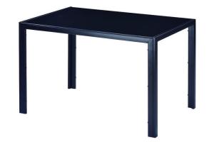 Wholesale 220Ibs capacity Simple Dining Room Table Black Tempered Glass Dining Table H4.13In from china suppliers