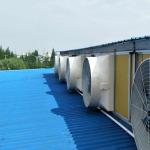 Industrial Exhaust Fan IP55 Protection Grade 48000m3/h Max Airflow 72 Fan Blade