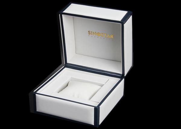 Luxury Wrist Watch Storage Box , Empty White / Black Female Watch Box Eco -