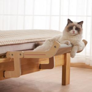 Wholesale Hanging Cat Bed With Stand Mount Hammock Window Seat Bed Shelves For Indoor Cats from china suppliers