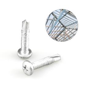 Wholesale Coated Pan Head Screws With Cross Recess Roofing Screw For Metal Roof Purlin Connection from china suppliers