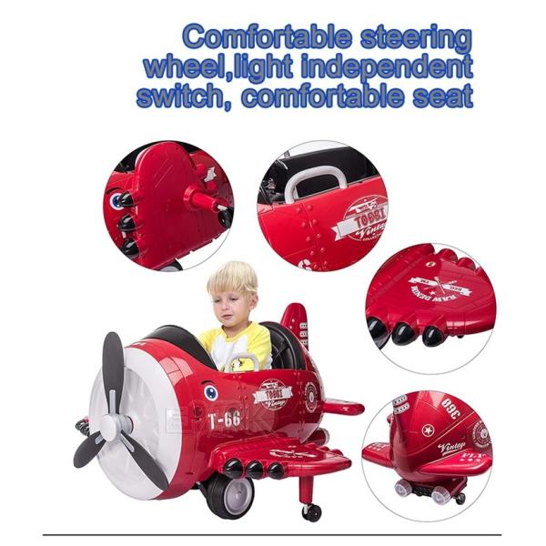 Coin Operated Children Remote Controlled Airplane Plaza Car Kiddie Ride