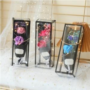 Wholesale Gold Chain and Light Mother's Day Dolls Bouquet Gift Box Variety Dolls for Gift Giving from china suppliers