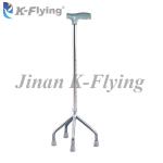 Four Foot Portable Disbaled Elderly Walking Stick Metal Loading 100 Kg