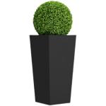 Outdoor restaurants large square planter metal flower pot