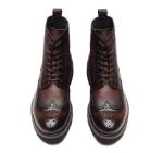 Fashion Ankle Genuine Warm Leather Boots , Work Shoes For Men Lace Up Closure