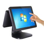 Aluminium Alloy Housing Dual Screen Pos Energy Saving Black / White Color