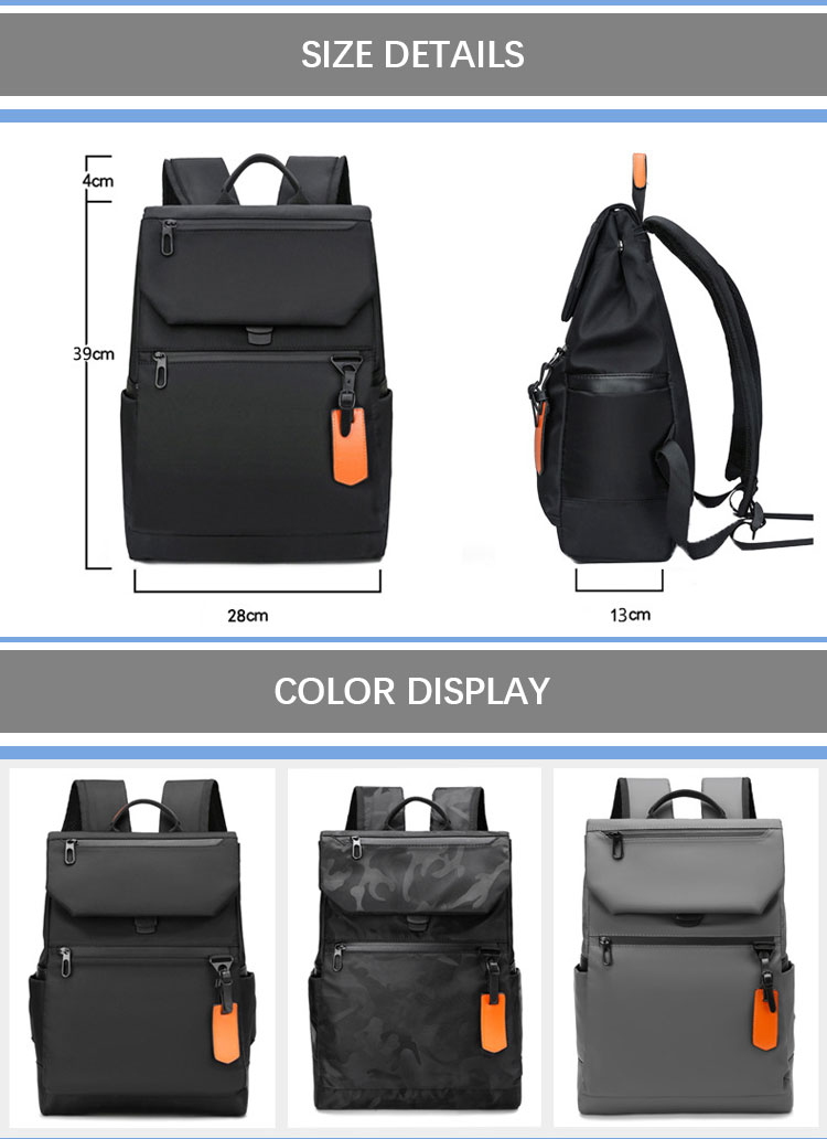 Customized Logo Men's Laptop Backpack Casual Business Computer Backpack Bag