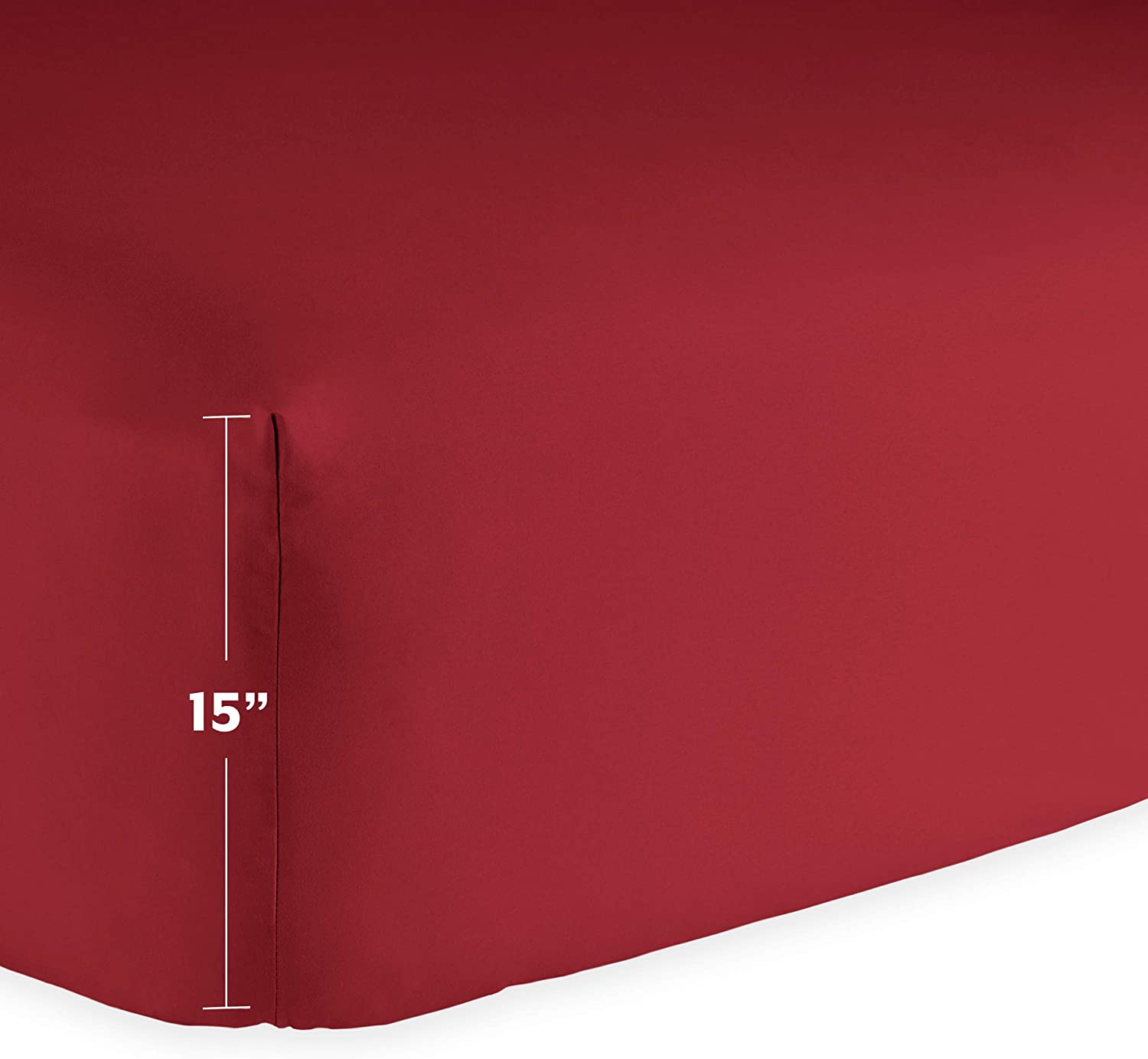100% Polyester Microfiber Plain 5mm Trim Luxury Bedding Sheet Sets for 6PCS in Xinpai
