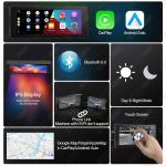 Universal Wireless Carplay Display , 7 Inch Screen Motorcycle Portable GPS