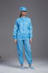Blue Clean Room Clothes Anti Static S-5XL Sized In Pharmaceutical Workshop