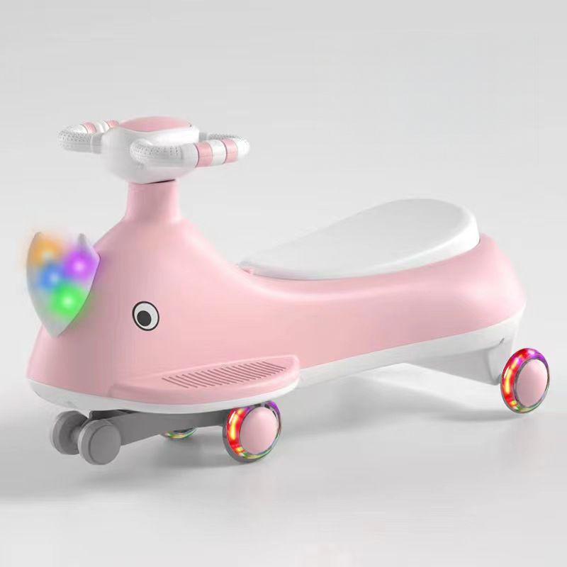 Storage Box Dynamic Music and Lighting Plastic Ride On Car for Kids Balanced Bike