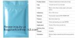 Holographic Packaging Bags For Glitter Powder Packing Laser Small Zipper Lip