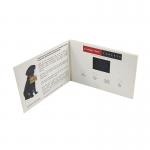 Advertising LCD Video Business Cards 350g Coated Paper / PCBA With Rechargeable