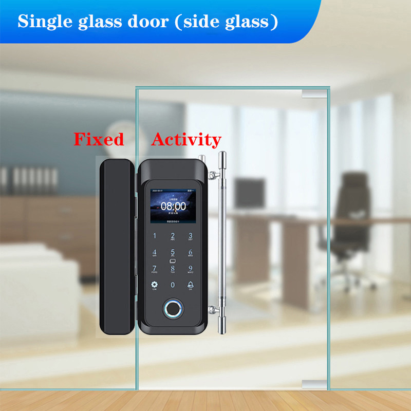 Sliding Door FCC 300 Fingerprint RFID Door Lock 2000 Card