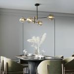 Nordic Glass Ball Chandelier Lighting For Dinning Room Bedroom Kitchen Modern