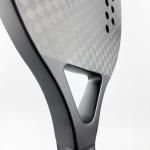 22mm Rocket Rackets Racchetta Padel For Outdoor Sport Carbon Texture Visible