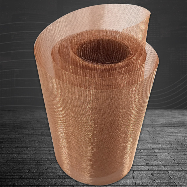 Non Magnetic Braided Shielding Pure Fine Copper Mesh Sheet Wear Resistant