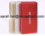 Factory Direct Hot Selling 12000mAh Fashionable Portable Ultrathin Metal Power