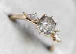 0.8ct Lab Grown Diamond Engagement Rings , 9k Gold Wedding Ring ODM OEM