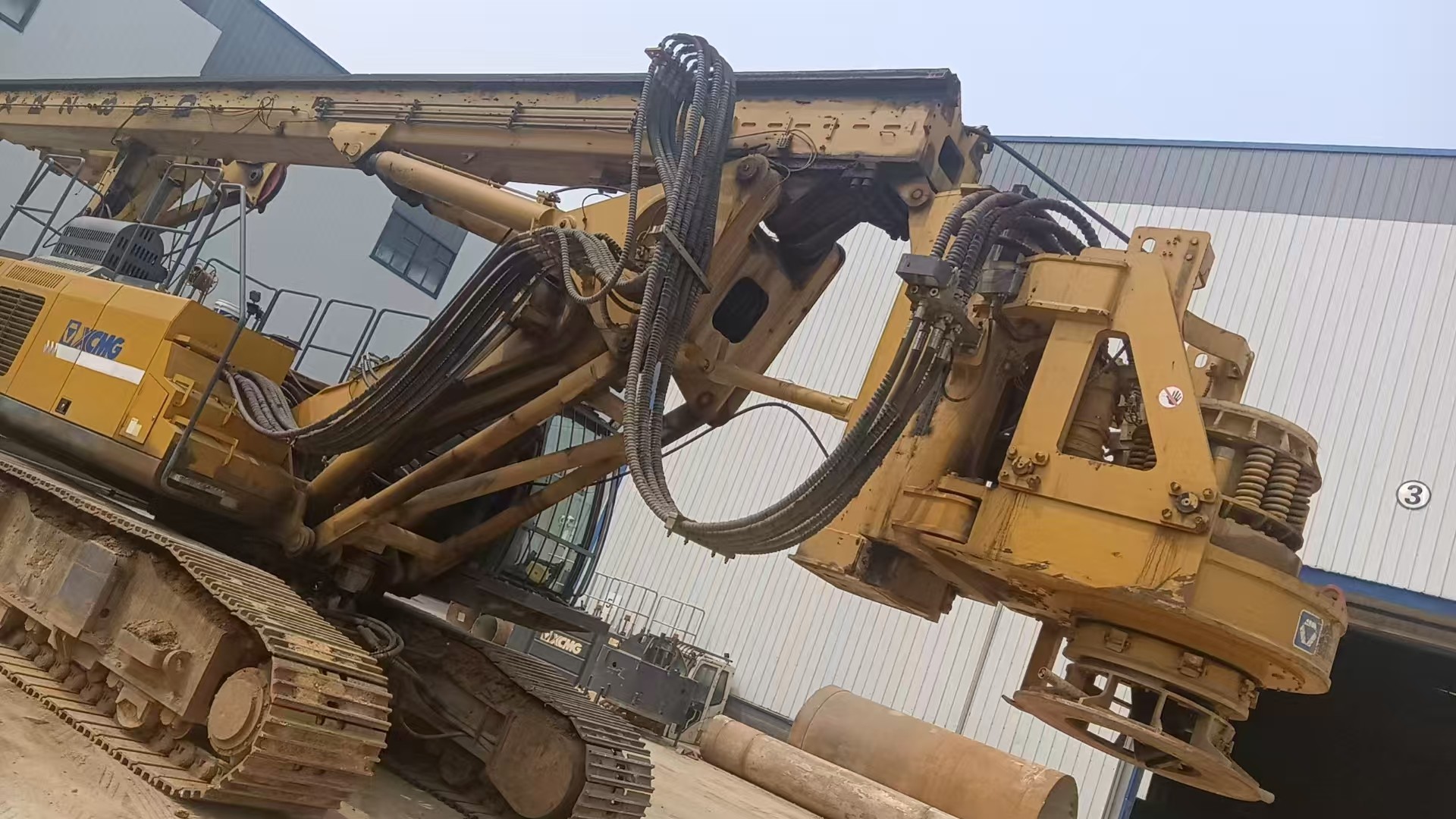 Foundation Construction XCMG 2019 Rotary Drilling Rigs with Maximum Output Torque 280kn. M and Mechanical Pile Driver