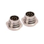7A PA66 Copper CuZn M16 Male Connector IEC 61076-2-105 Panel Mount
