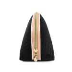 Flocking Zipper Velvet Storage Bag For Beautician