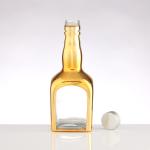 Body Material Super Flint Glass 500ml Luxury Long Neck Tequila Glass Bottle for