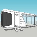 Customized Mobile Capsule House Hotel 8 Tons Spacecraft Prefabricated Starry Sky