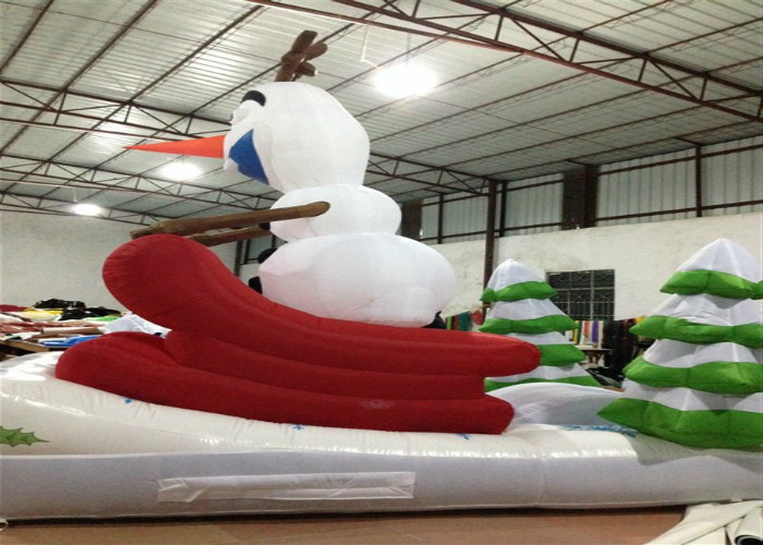 Outdoor Blow Up Christmas Decorations , Commercial Activities Merry Christmas Inflatable