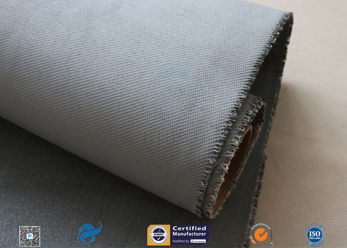 1600GSM 1.2MM Gray Silicone Coated Fiberglass Fabric For Flexible Joints