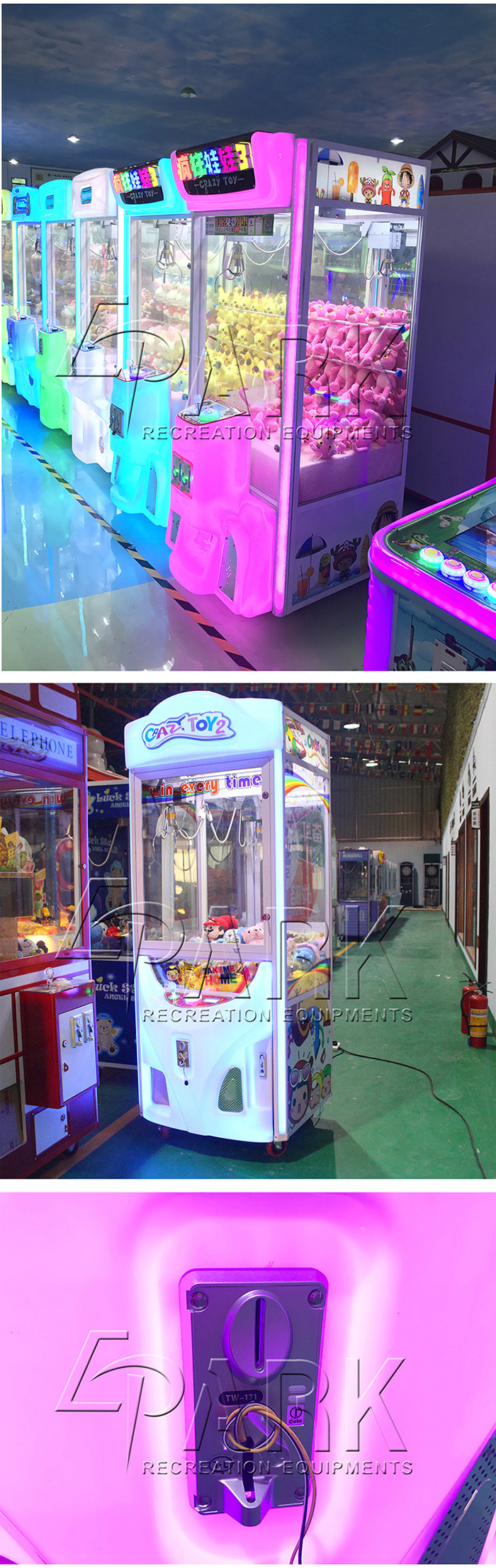 Commercial Arcade Prize Vending Game Machine Banknote Operated