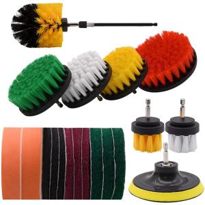 Wholesale 20pcs Power Scrubber Drill Brush Kit For Cleaning Bathroom Surfaces , Bathtub from china suppliers