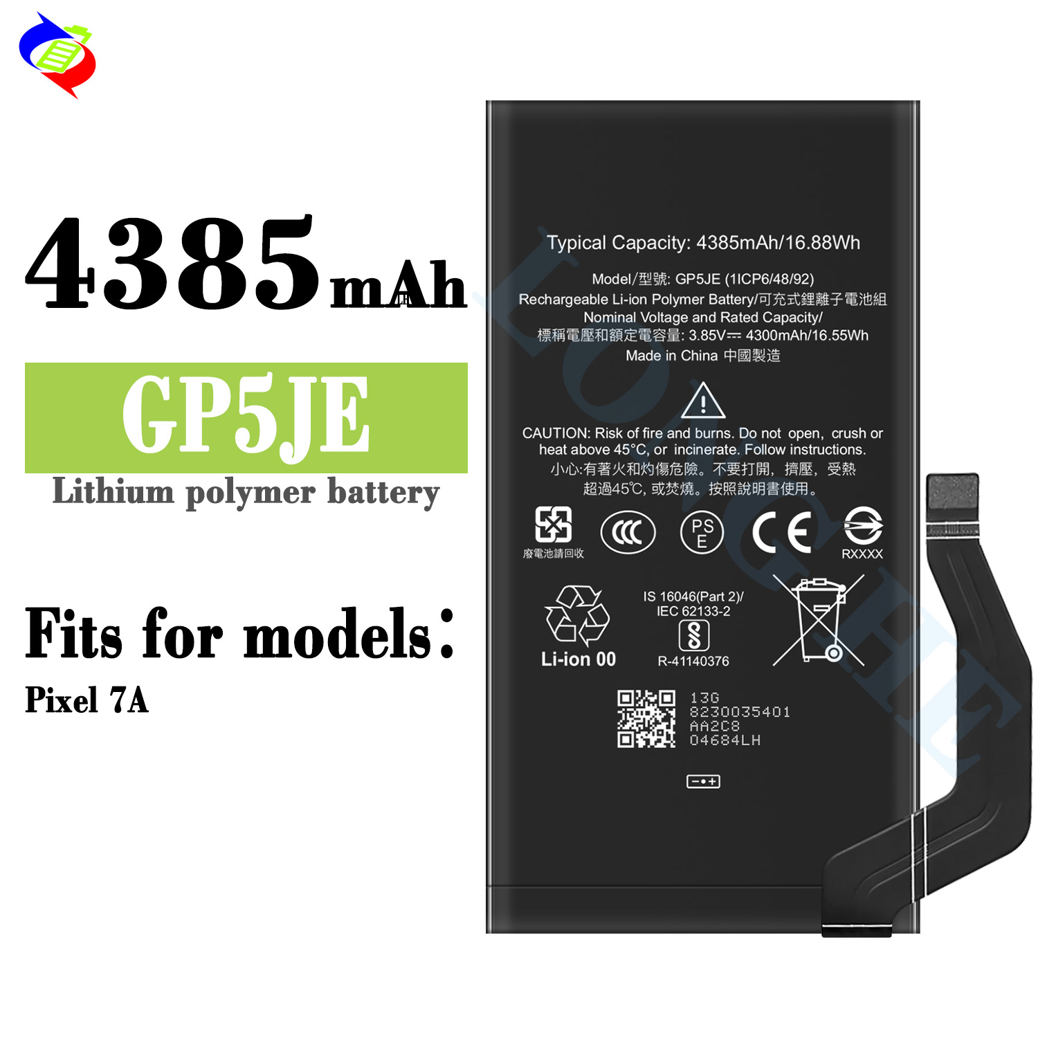 Original GP5JE Battery For Google Pixel 7 A Genuine Replacement Phone Battery