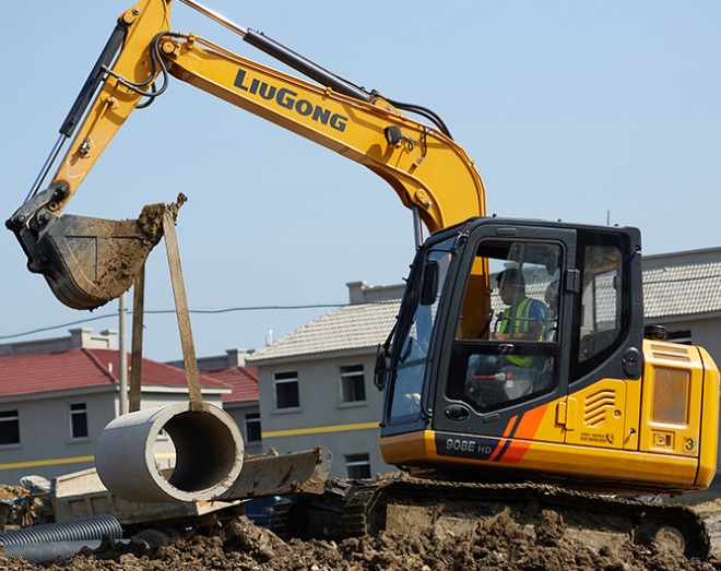 Liugong 908EHD 8t Second Hand Mini Excavator 56KW High Digging Power