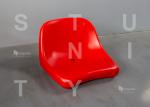 Red Blow Molded HDPE Plastic Stadium Bucket Seat