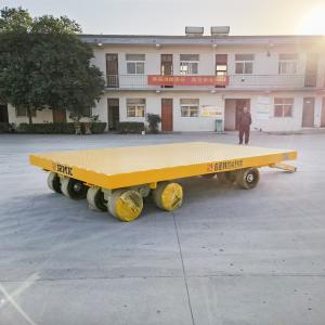 Wholesale 30 Ton Towing Trolley Steering Systems Trailers Nopower Trackless Transfer Cart from china suppliers