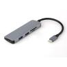 Buy cheap Micro SD TF Slot 5 Watts 3840 * 2160 30HZ 5 IN 1 Type C Adapter from wholesalers