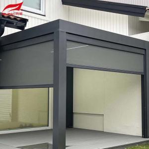 Wholesale 3X4 Garden Aluminium Pergola Outdoor Motorized Louver Blades With Zip Screen from china suppliers
