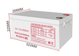 Wholesale 12V 250AH Deep Cycle Solar Battery , Fusion Deep Cycle Battery from china suppliers