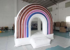 Wholesale Kids Children Toddler Bounce Castle Inflatable Jumper Bouncer Wedding Castle BOHO Rainbow Bounce House from china suppliers