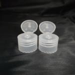 Round Transparent 24mm PP Plastic Flip Top Cap For Oil Snap Bottle