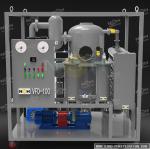 Safe Vacuum Oil Purifier Machine 50LPM Vacuum Dehydrator Oil Purification System