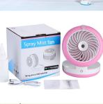 Personal Spray USB Powered Fan No Noise Portable Durable Usage Visible Tank
