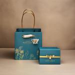 Paper Boutique Jewellery Gift Bag With Handles In White Black Brown And Green