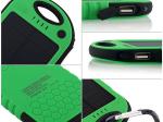 ABS and Silicon 5000mAh Polymer Battery Outdoors Waterproof Solar Power Bank