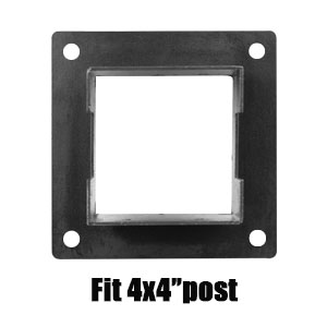 Easy Installation Wood Fence Post Base Brackets for Handrail Railing and Deck Porch
