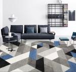 Rectangle Polyester Fiber Living Room Floor Carpets Household Absorption Bedroom