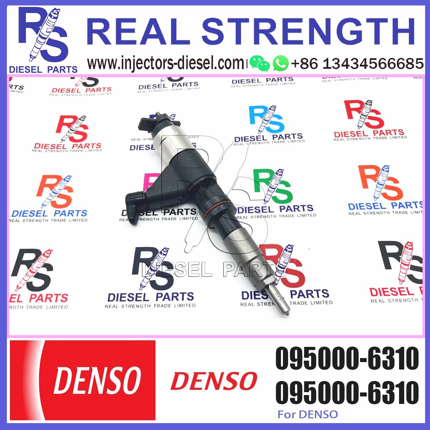 095000-6310 Common Rail Injector For John Deere 4045T 6068T Backhoe Loader Fuel Injector